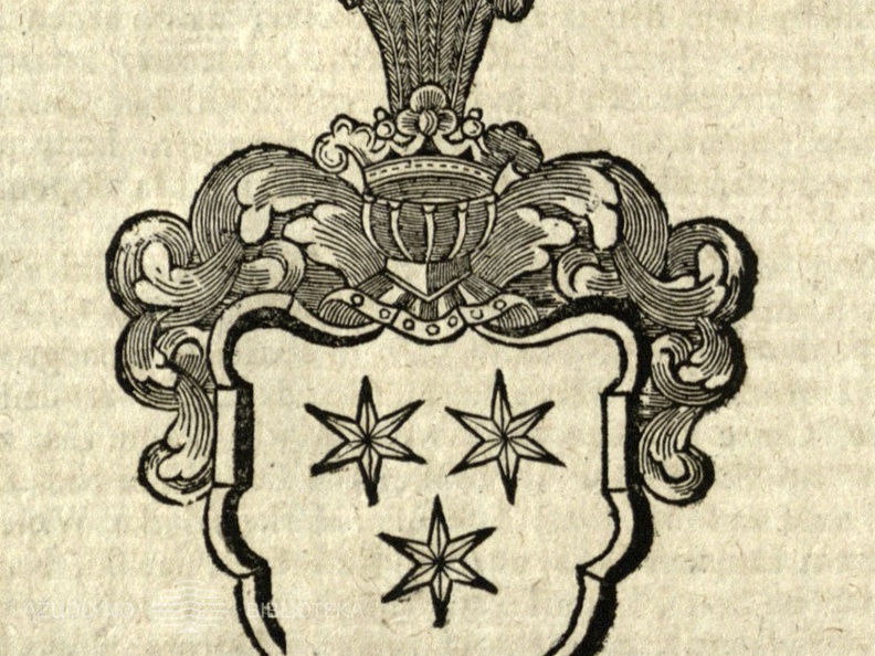 Slepwron odmienny: [Kamenskių giminės herbas Juodvarnis]