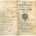 Les Oeuvres de monsieur de Moliere / Moliere.