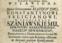 Beatyfikacya wielkiego slugi božego Wincentego a Paulo