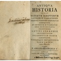 Antiqua historia... / Abrahamo Krigele. – Lipsiae: