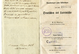 Vorübungen zum Uebersetzen aus dem Deutschen