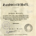 Lehrbuch der Landwirtschaft / Johann Burger.
