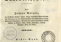 Lehrbuch der Landwirtschaft / Johann Burger.