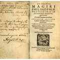 Dn Joannis Magiri Philosophiae ... / Joannus Magiri.
