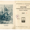 Rocznik Towarzystwa przyjaciol nauk w Wilnie 1907