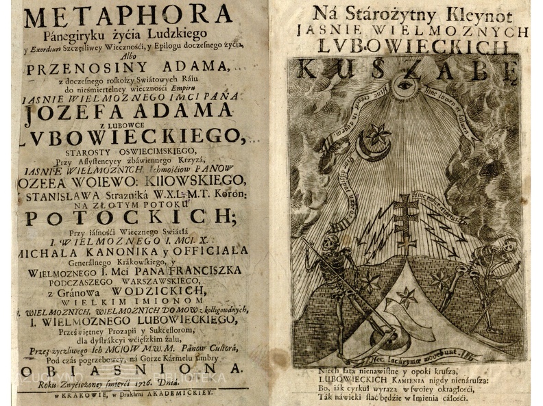 Metaphora Panegiryku žycia Ludzkiego  y Exordium