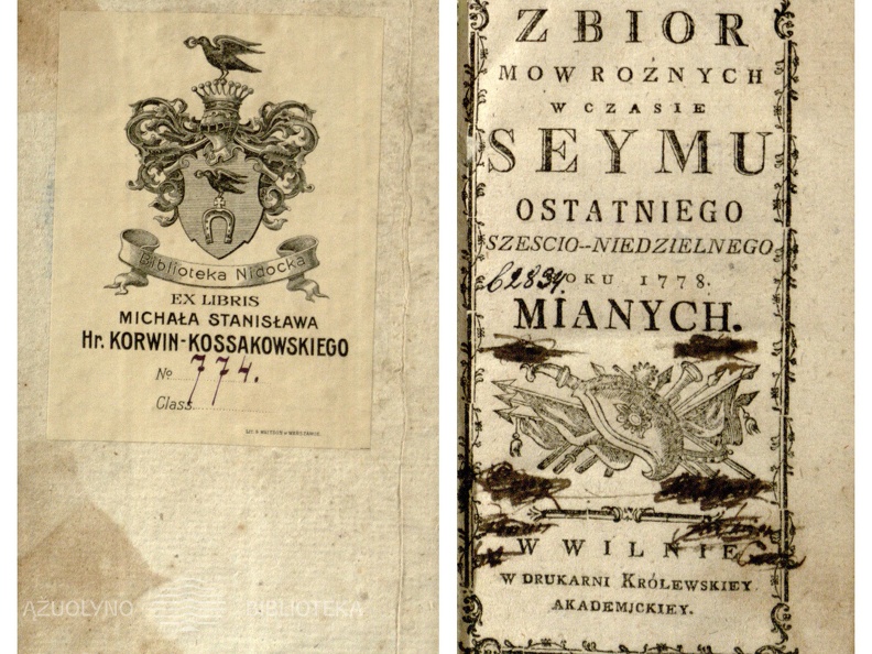 Zbior mow rožnych w czasie Seymu ostatniego