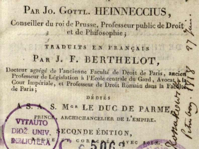 Elements du droit civil romain... / par Jo.