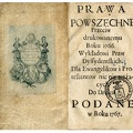 Prawa powszechne przeciw drukowanemu roku 1766