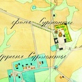 Surmantų dvaras ir kaimas. 1876 m. plano fragmentas