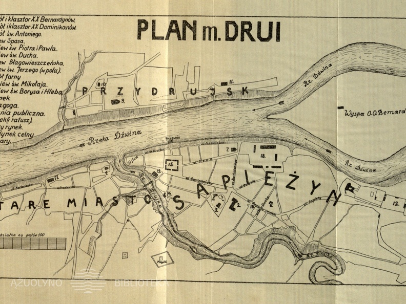 Plan m. Drui // Dzisna i Druja Magdeburskie miasta