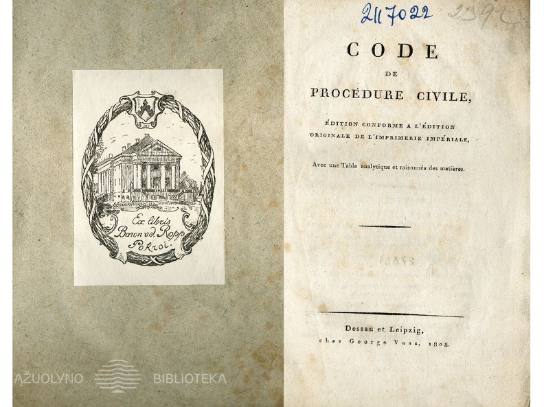 Code de procedure civile... – Dessau;