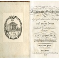 Allgemeine Geschichte vom Anfang der 