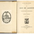 Le Duc de Lauzun et la cour de Marie – Antoinette