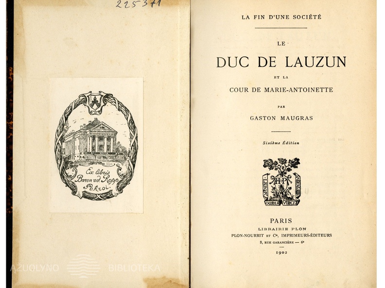 Le Duc de Lauzun et la cour de Marie – Antoinette