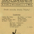 Sveikinimas su šv. Velykomis. Saulutė, 1931, nr. 7