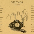 Lauciaus S. eilėraštis „Velykos“ su iliustracija. Dailininkas R. Veselauskas (Viesulas). Saulutė, 1947, nr. 3–4, p. 49.