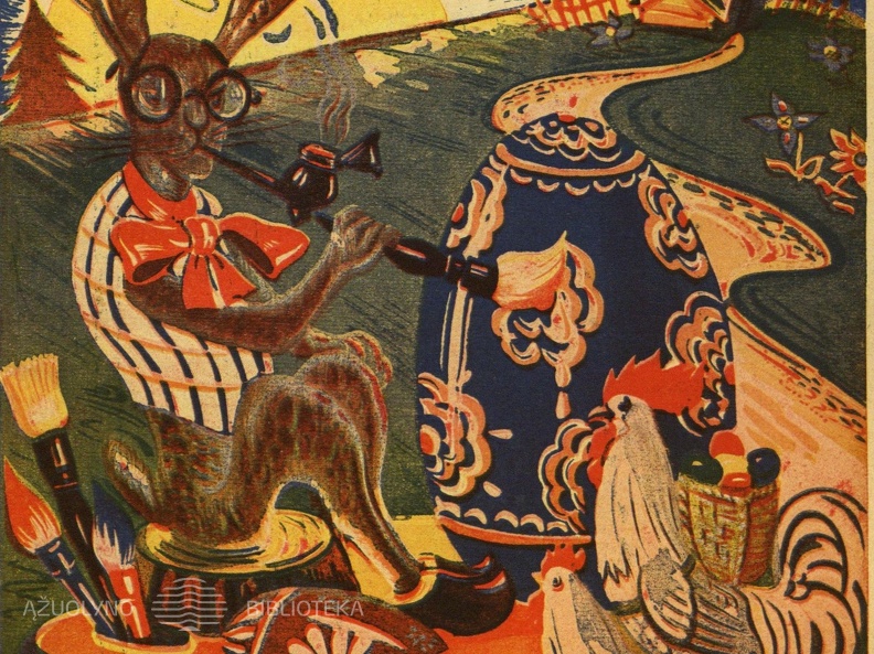 Velykinio žurnalo viršelis. Saulutė, 1948, nr. 3.