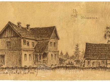 Stelmužės dvaro oficina. Gerardo Bagdonavičiaus piešinys.