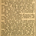 Lydint d-rą Purickį: [Kritiškai apie J. Purickio ministeriavimą jam atsistatydinus] / A. Voldemaras // Lietuvių balsas. – 1921, gruod. 15–16 (Nr. 19), p. 1–2.