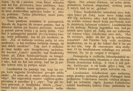 Voldemaro palaiminti, sacharinu pasaldinti, liaudininkai 