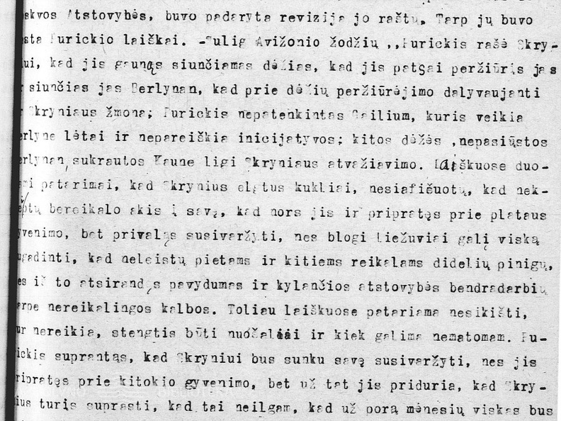 Lietuvos teisingumo ministerijos ypatingai svarbioms byloms teismo tardytojo Z. Toliušio nutarimas dėl bylos J. Purickiui iškėlimo sąryšyje su A. Voldemaro straipsniu „Teisman“ laikraštyje „Lietuvių balsas“.