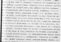 Lietuvos teisingumo ministerijos ypatingai svarbioms byloms teismo tardytojo Z. Toliušio nutarimas dėl bylos J. Purickiui iškėlimo sąryšyje su A. Voldemaro straipsniu „Teisman“ laikraštyje „Lietuvių balsas“