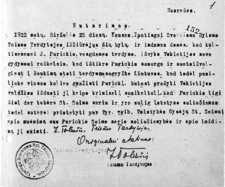 16. purickis-10b-1922-06-25-nutarimas-apie-purickio-teismo-vengima-lcva-f923-ap1-b268-l152-2800-2000-100.jpg