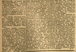 Seimas ar Vyriausias Tribunolas / K.V.: [Dėl to, kas nagrinės J. Purickio bylą] // Rytas. – 1925, saus. 30 (Nr. 24), p. 1.