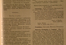 Seimo atst. Siksto Riaukos paklausimas Teising. min. dėl buvusio Užs. Reikalų Min. daktaro Juozo Purickio ir buvusio Min. Pirm. ir Užs. Reik. Min. prof. Augustino Voldemaro bylų // Lietuvos Respublika. Seimas.