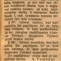 Nepaprastas įstatymo projektas kun. Purickio byloje // Lietuvos žinios. – 1925, vas. 1 (Nr. 26), p. 5.