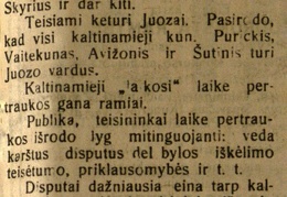 Keturių Juozų byla: [Žinutė dėl J. Purickio bylos] // Lietuvos žinios. – 1925, vas. 6, p. 3.