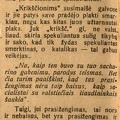 „Vienybė“ nori daugiau Purickių: [Polemizuoja su „Vienybėje“ 1925 m. Nr. 6 paskelbtu str. dėl J. Purickio bylos] // Lietuvos žinios. – 1925, vas. 7, p. 2.