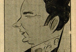 Dr. J. Purickis, L. Žurnalistų Sąjungos Pirmininkas: [Estų karikatūristo E. Janimegi šaržas] // Naujas žodis. – 1932, Nr. 8, p. 147.