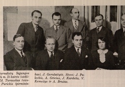 Lietuvos Žurnalistų Sąjungos valdyba 1933–34 m. 