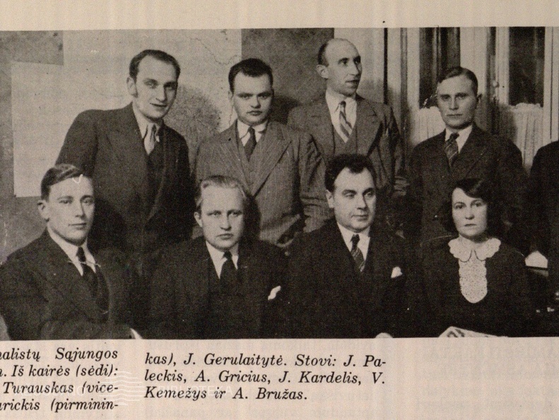 Lietuvos Žurnalistų Sąjungos valdyba 1933–34 m. 