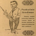 Paskutinis išradimas: Žaliosios magijos profesorius, trejus–devynerius kartus už šmeižtą nuteistas, bežadąs savu ginklu charikiri pasidaryti: [A. Voldemaro karikatūra] // Lietuvos žinios. – 1922, gruod. 17, p. 1.