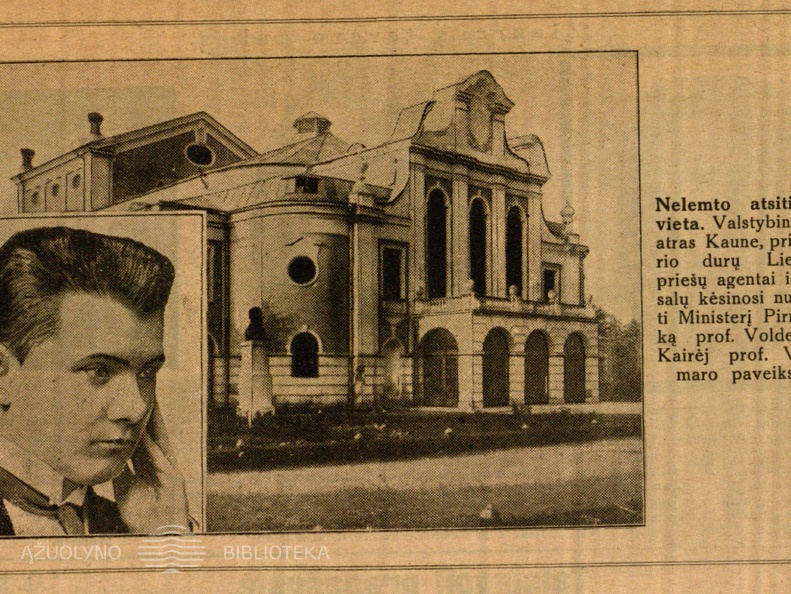 Nelemto atsitikimo vieta...: [nuotr] // Trimitas. – 1929, Nr. 20, p. 323.