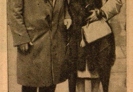 Laimingai išsigelbėję...: [A. Voldemaras su žmona Matilda] // Trimitas. – 1929, Nr. 20, p. 325.