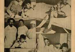 P. p. Voldemarų augintinis Lucijus jau sveiksta: [nuotr. Lucijus su Voldemariene, su medicinos personalu, pas kap. Virbicką ir pasikėsinimo vietos nuotr.] // Iliustruota apžvalga. – 1929, Nr. 19, p. 1.