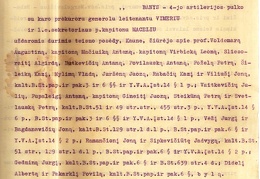 Kariuomenės teismo protokolas A. Voldemaro ir kitų kaltinamų pučo rengimu byloje. Tardymo medžiaga. 1931 08 17 – 30. LCVA, f. 507, ap. 3, b. 138, l. 1-8.