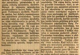 Prof. Voldemaro čemodanas: [istorija apie iš A. Voldemaro pavogtus skrybėlę ir lagaminą] // Diena. – 1930, birž. 1, p. 2.