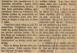 Voldemaras pats apie save // Lietuvos žinios. – 1930, rugpj. 1, p. 2.