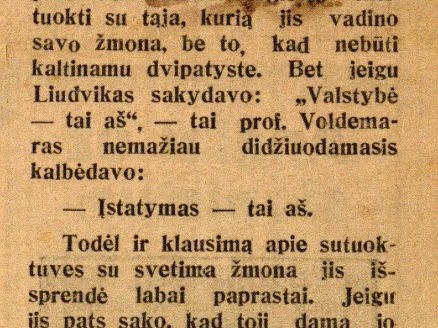 Baudžiamoji byla poniai Voldemarienei: [žinutė apie buvusią prof. A. Jaščenkos žmoną, gavusią A. Voldemaro žmonos pasą oficialiai nesusituokus] // Sekmadienis. – 1930, lapkr. 2, p. 1.