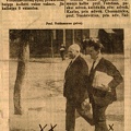 Voldemarininkams gręsia bausmė // Dienos naujienos. – 1931, rugpj. 26, p. 1: nuotr. prof. A. Voldemaras, vakar išėjęs iš kariuomenės teismo pietų pertraukos metu, šalia jo apgynėjas prisiek. advok. Choronžickis.