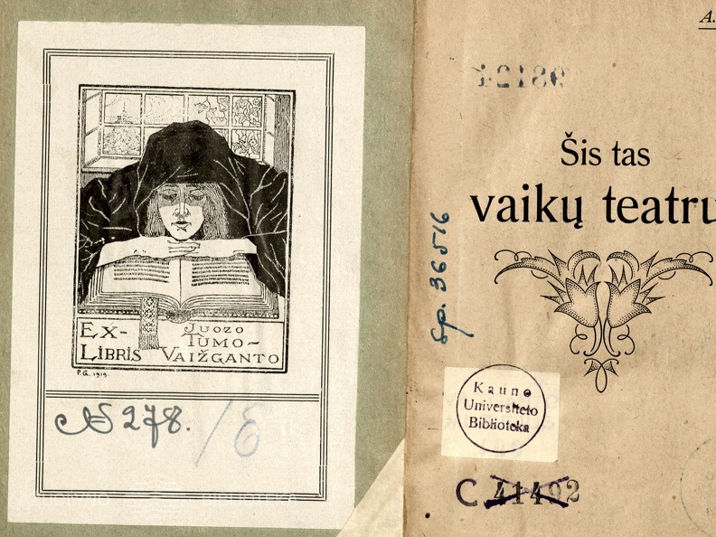 Juozo Tumo-Vaižganto ekslibrisas