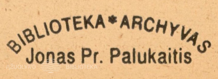 Jono Prano Palukaičio ekslibrisas