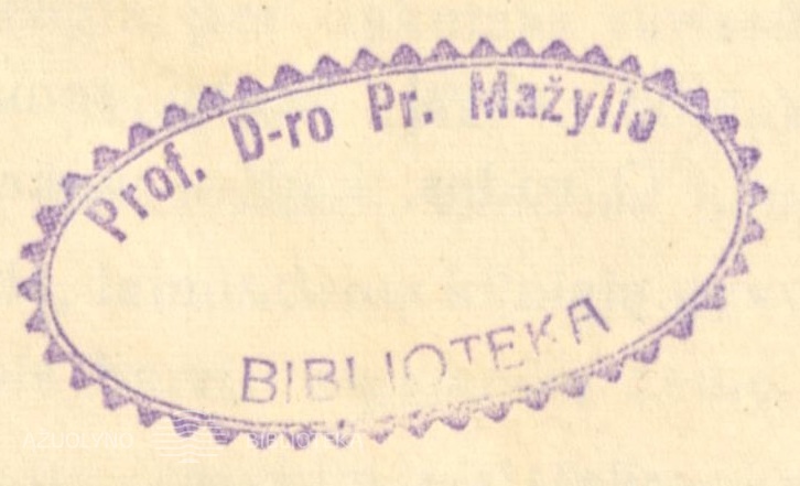 Prano Mažylio ekslibrisas