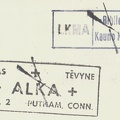 Amerikos lietuvių kultūros archyvo (ALKA) ir Lietuvių katalikų mokslo akademijos (LKMA) antspaudai