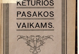 Knygos viršelis. „Keturios pasakos vaikams“